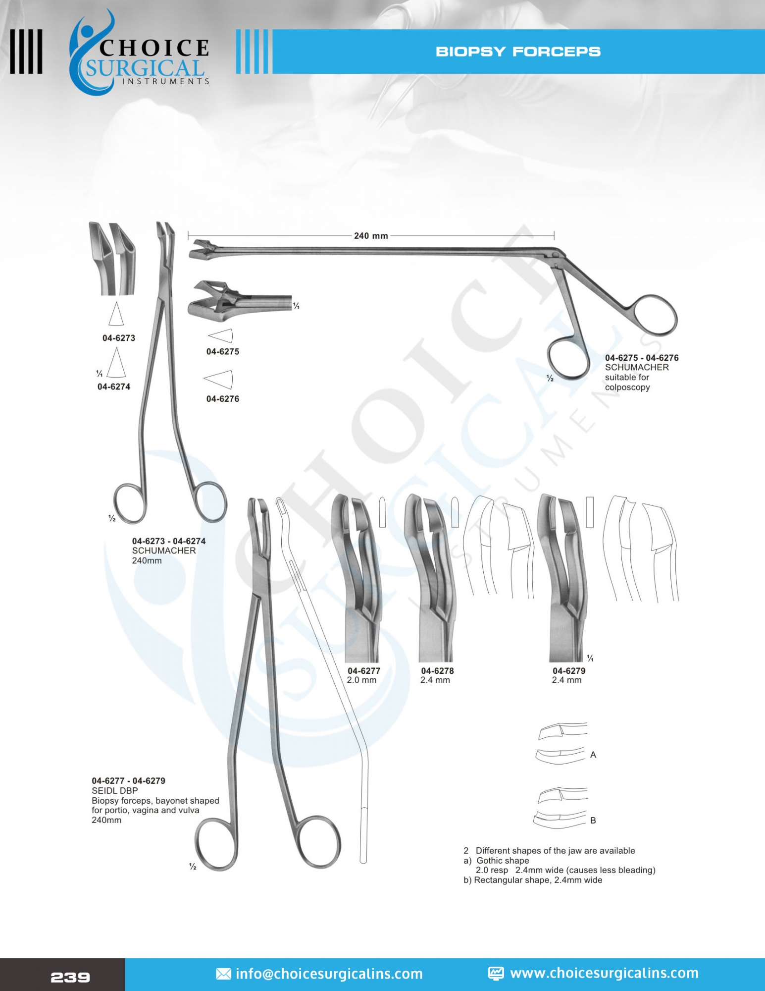  Biopsy Instruments, Utrine Curettes & Scoops